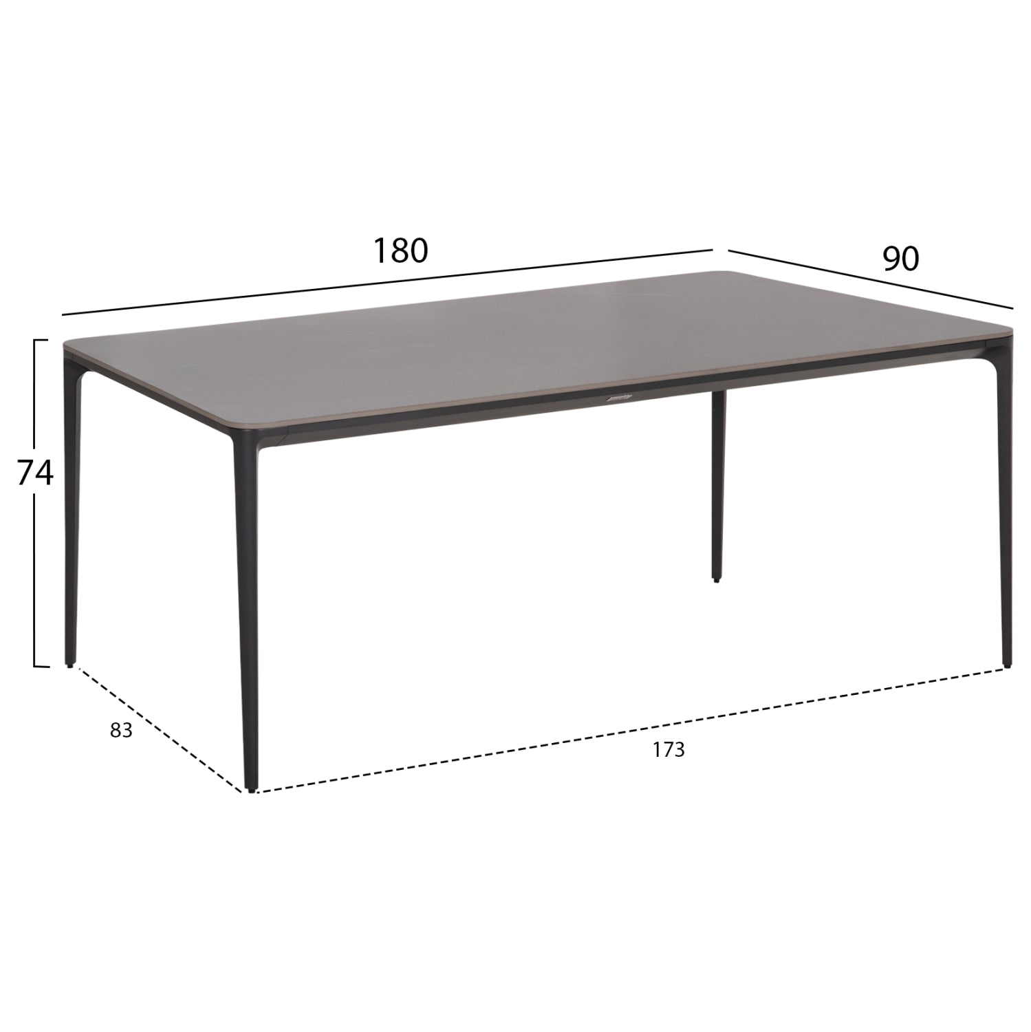 OUTDOOR DINING SET 7PCS VICTUS HM10862.01 GREY ALUMINUM-SINTERED STONE-OLEFIN--WICKER