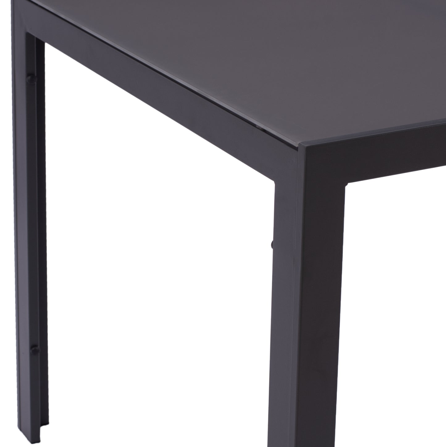OUTDOOR DINING SET 7PCS BERG HM10876.01 GREY METAL TABLE--ALUMINUM CHAIRS