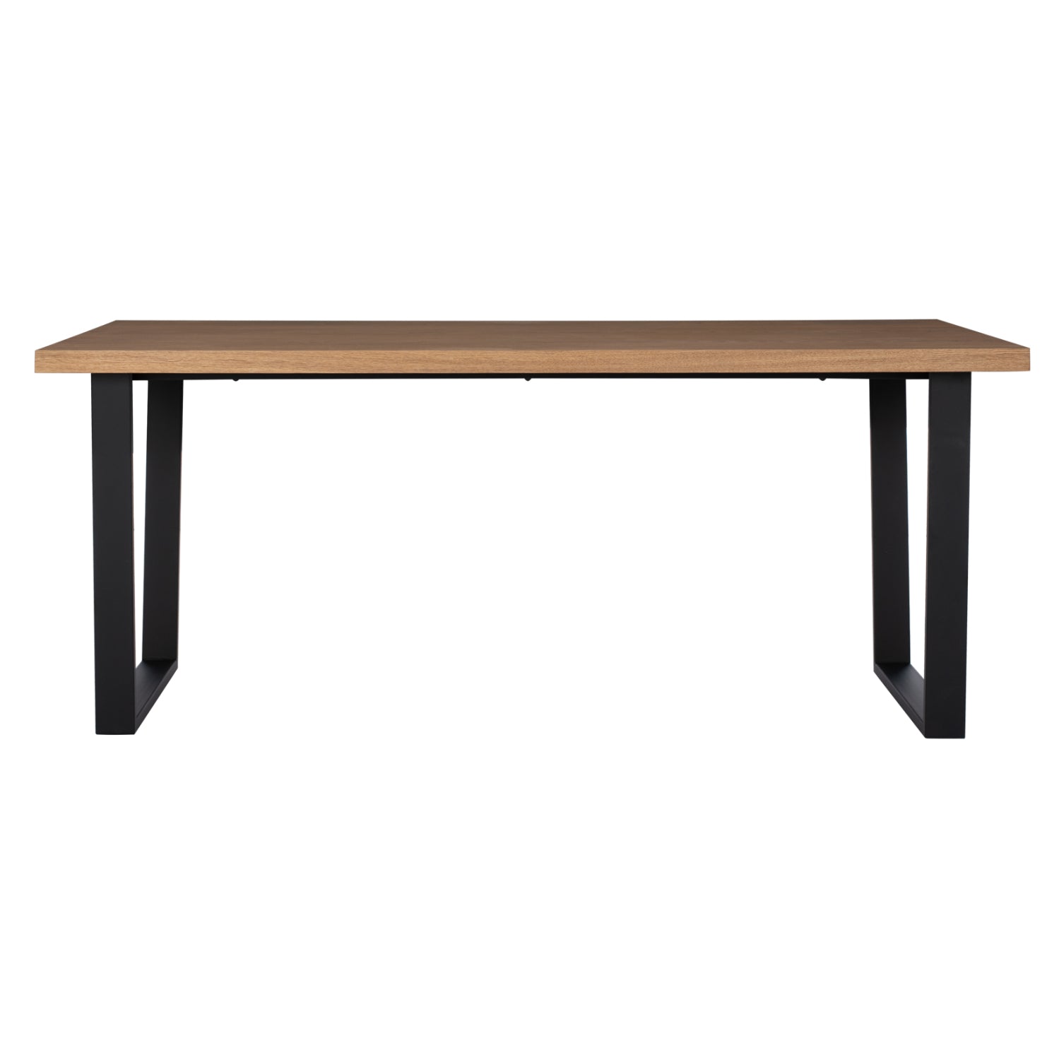 DINING SET 7PCS ASTORIA HM10933.02 MDF TOP--FABRIC IN BEIGE/BROWN & BLACK METAL LEGS