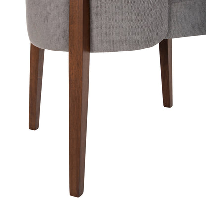DINING SET 7PCS RIMER HM21339 TABLE MADE OF MDF--CHAIRS MADE OF RUBBERWOOD & FABRIC
