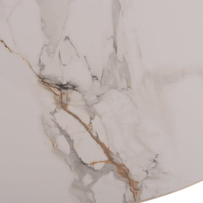 ΣΕΤ ΤΡΑΠΕΖΑΡΙΑΣ 7ΤΜΧ MELLOW HM21361 ΚΕΡΑΜΙΚΟ TOP/MDF ΠΟΔΙΑ--PU ΚΑΦΕ/ΜΕΤΑΛ.ΠΟΔΙΑ