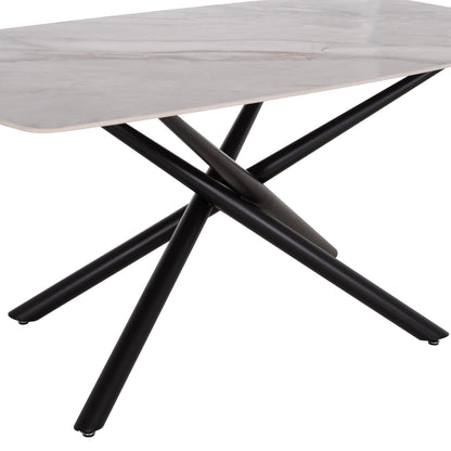 ΣΕΤ ΤΡΑΠΕΖΑΡΙΑΣ 7ΤΜΧ HANAE HM21365 ΚΕΡΑΜΙΚΟ TOP/ΜΕΤΑΛ. ΠΟΔΙΑ--PU ΜΟΚΑ/ΜΕΤΑΛ.ΠΟΔΙΑ