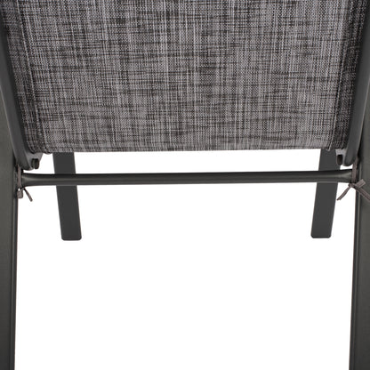 Set Dining Table 7 pieces Chairs with pillow & table 160x90 HM10571.01 Grey