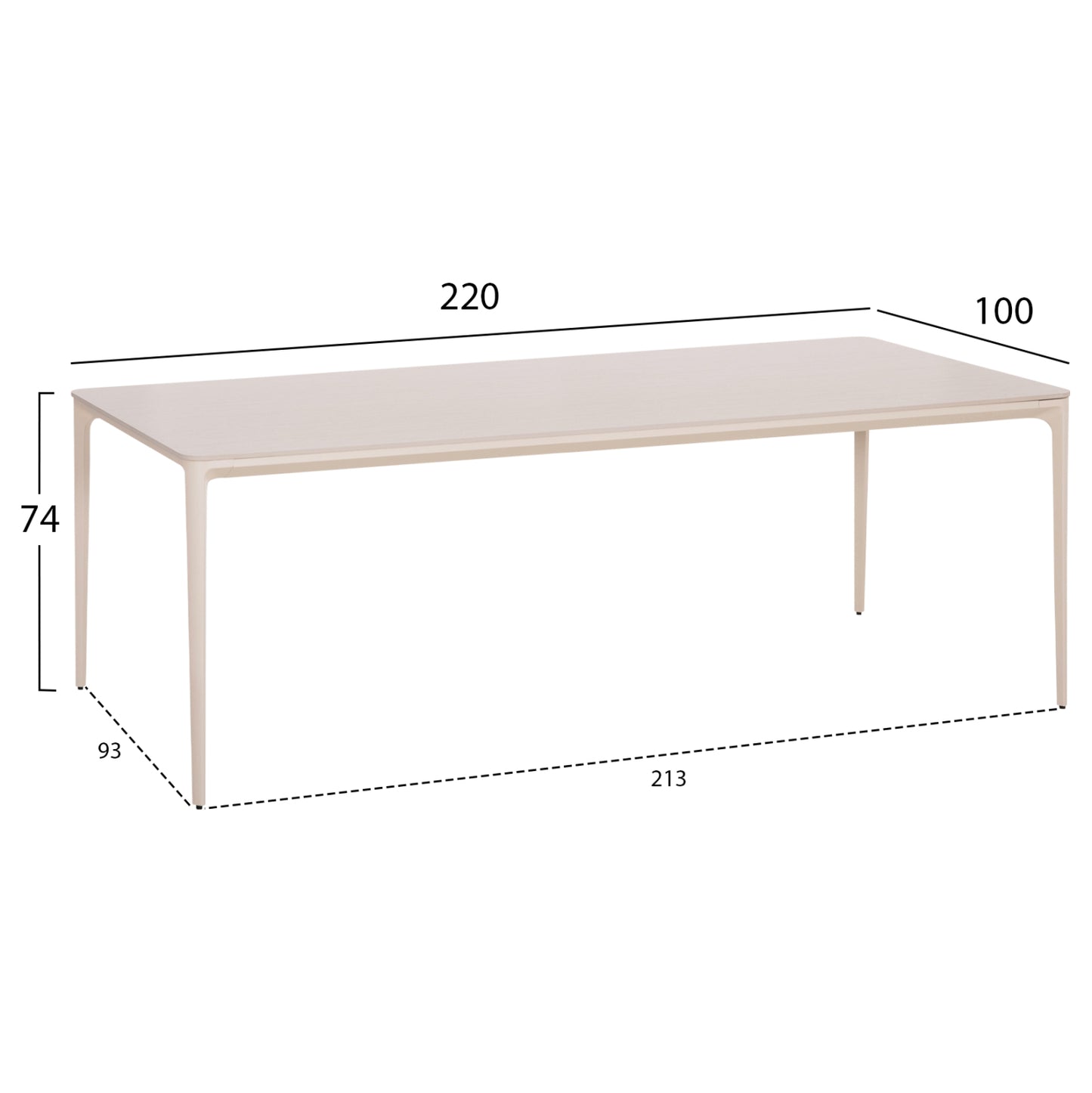 OUTDOOR DINING SET 9PCS VICTUS HM10864.02 BEIGE ALUM. & OLEFIN-WHITE SINTERED STONE--WICKER