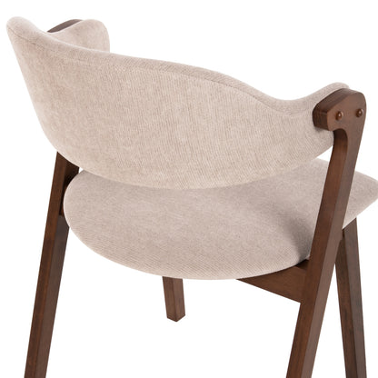DINING SET 9PCS RIDER HM21341 SQUARE TABLE MADE OF MDF--CHAIRS MADE OF RUBBERWOOD & FABRIC