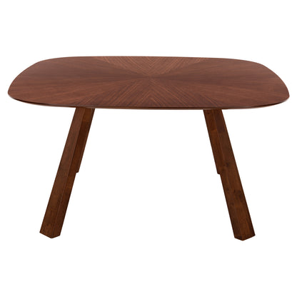 DINING SET 9PCS RIDER HM21341 SQUARE TABLE MADE OF MDF--CHAIRS MADE OF RUBBERWOOD & FABRIC