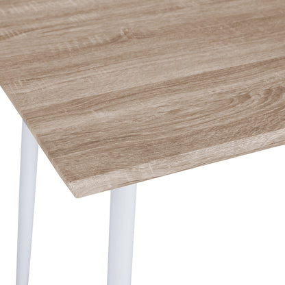 DINING SET 5PCS PALOMA HM11389 WHITE-SONAMA MDF TOP