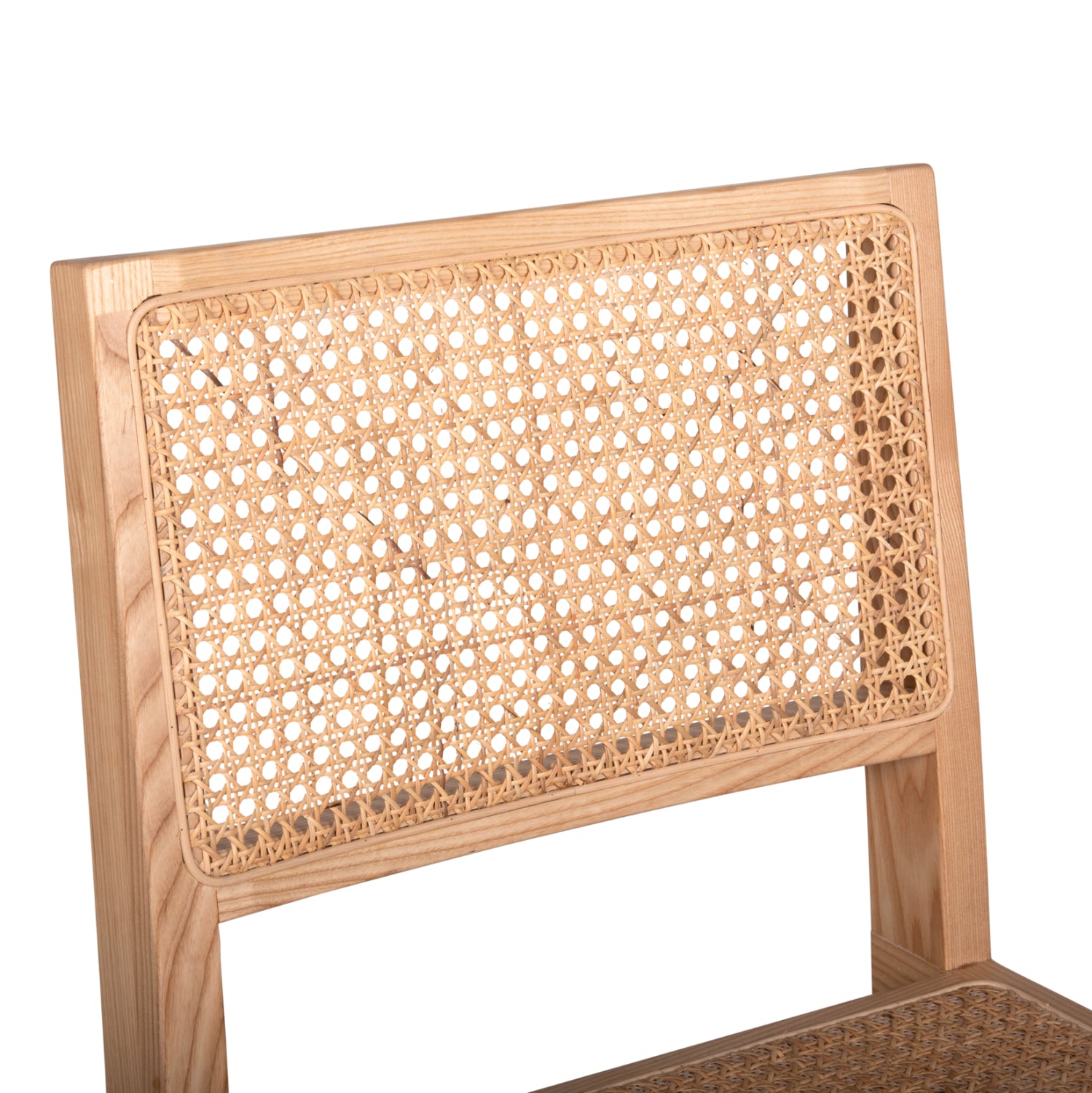 DINING SET INDOOR 7PCS HM21059 TABLE PAOLO & 6 CHAIRS FREDRIK- NATURAL WOOD COLOR