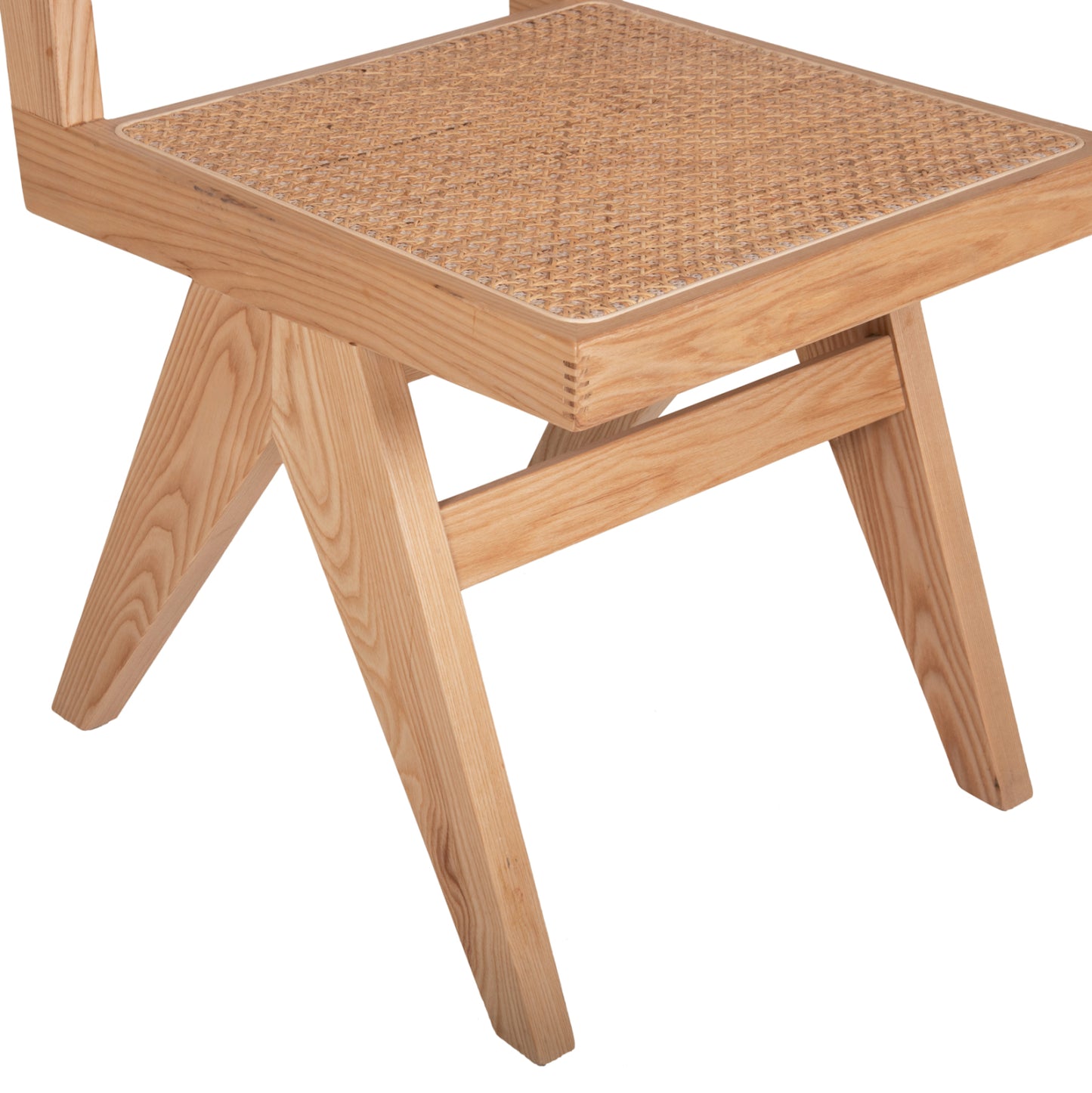 DINING SET INDOOR 7PCS HM21059 TABLE PAOLO & 6 CHAIRS FREDRIK- NATURAL WOOD COLOR