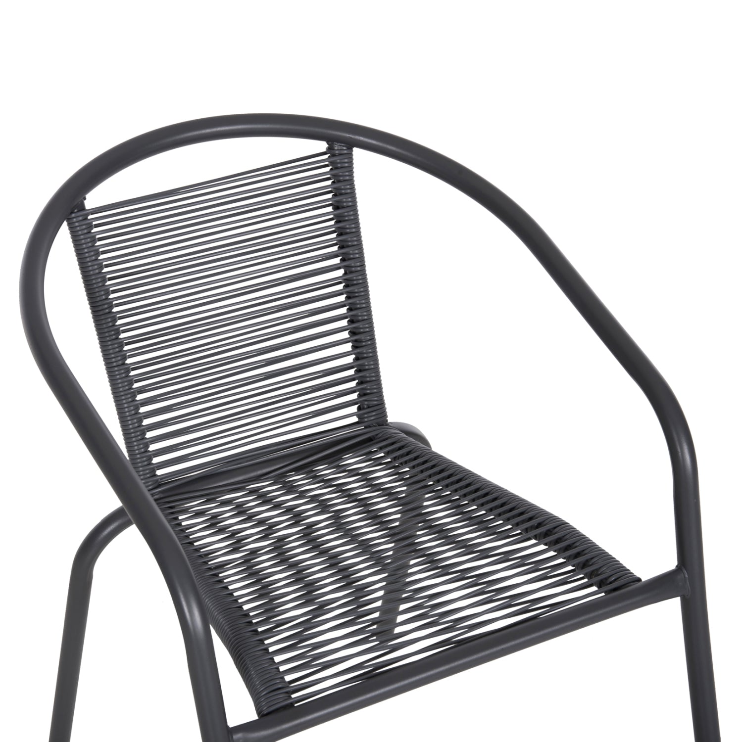 OUTDOOR 3PCS DINING SET LIMA HM10879.01 METAL & P.E.RATTAN IN GREY (ROUND)