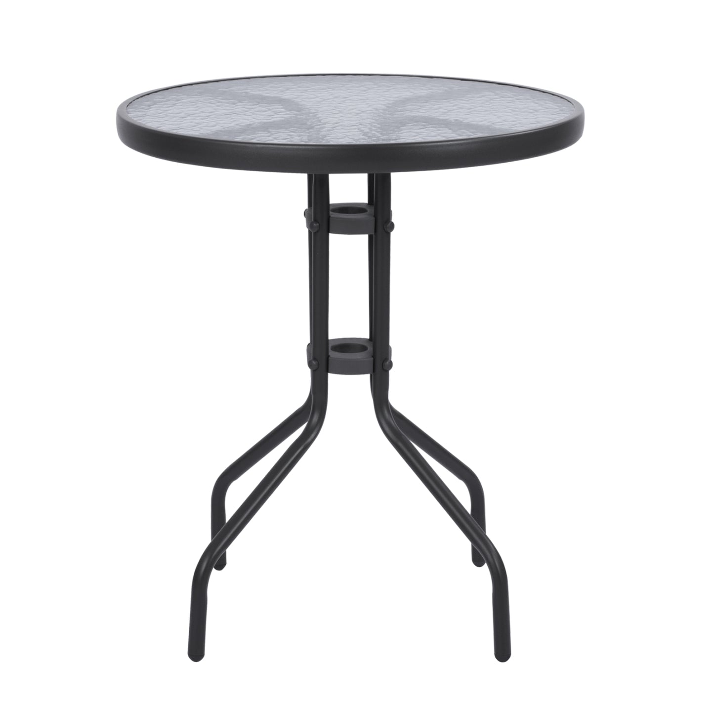 OUTDOOR 3PCS DINING SET LIMA HM10881.01 METAL & TEXTILENE IN GREY (ROUND)