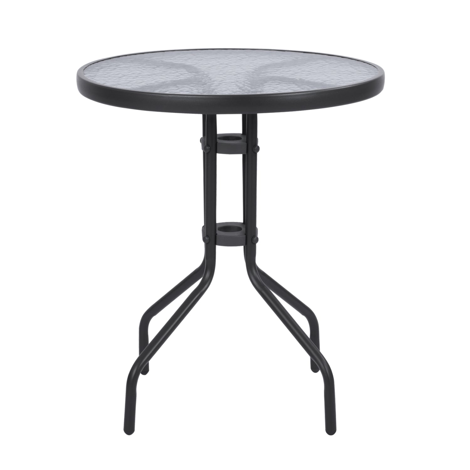OUTDOOR 3PCS DINING SET LIMA HM10881.01 METAL & TEXTILENE IN GREY (ROUND)