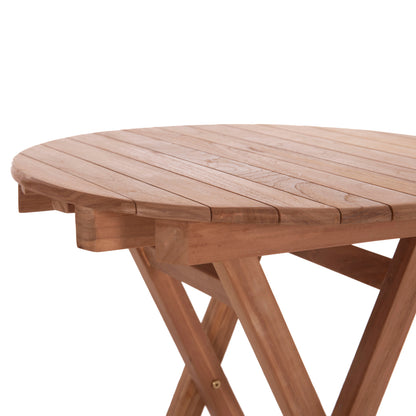 OUTDOOR DINING SET 3PCS FOLDABLE HEIDEL HM10921 TEAK WOOD IN NATURAL