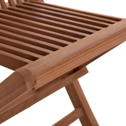 OUTDOOR DINING SET 3PCS FOLDABLE HEIDEL HM10921 TEAK WOOD IN NATURAL