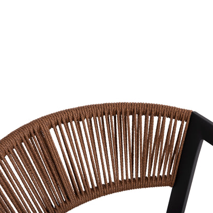OUTDOOR DINING SET 5PCS HIGER HM10836.01 ALUMINUM & TEXTILENE--GREY