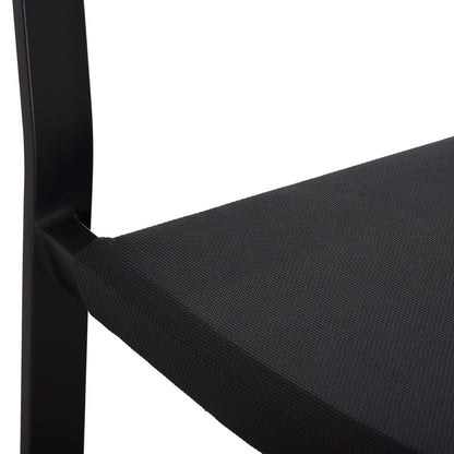 OUTDOOR DINING SET 5PCS HIGER HM10836.01 ALUMINUM & TEXTILENE--GREY