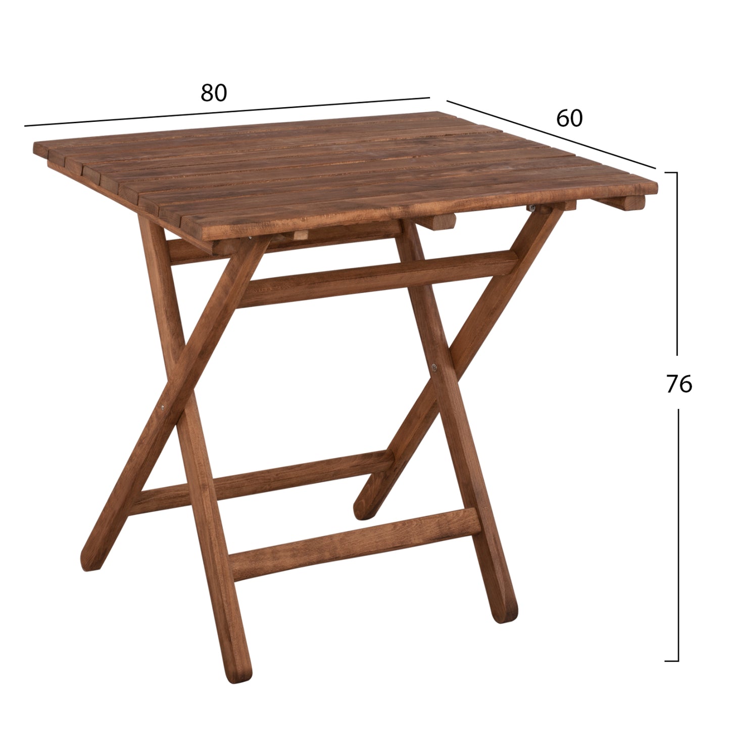 OUTDOOR DINING SET 5PCS LIMNOS HM10871.01 BEECH WOOD IN WALNUT--TEXTILENE IN MOCHA