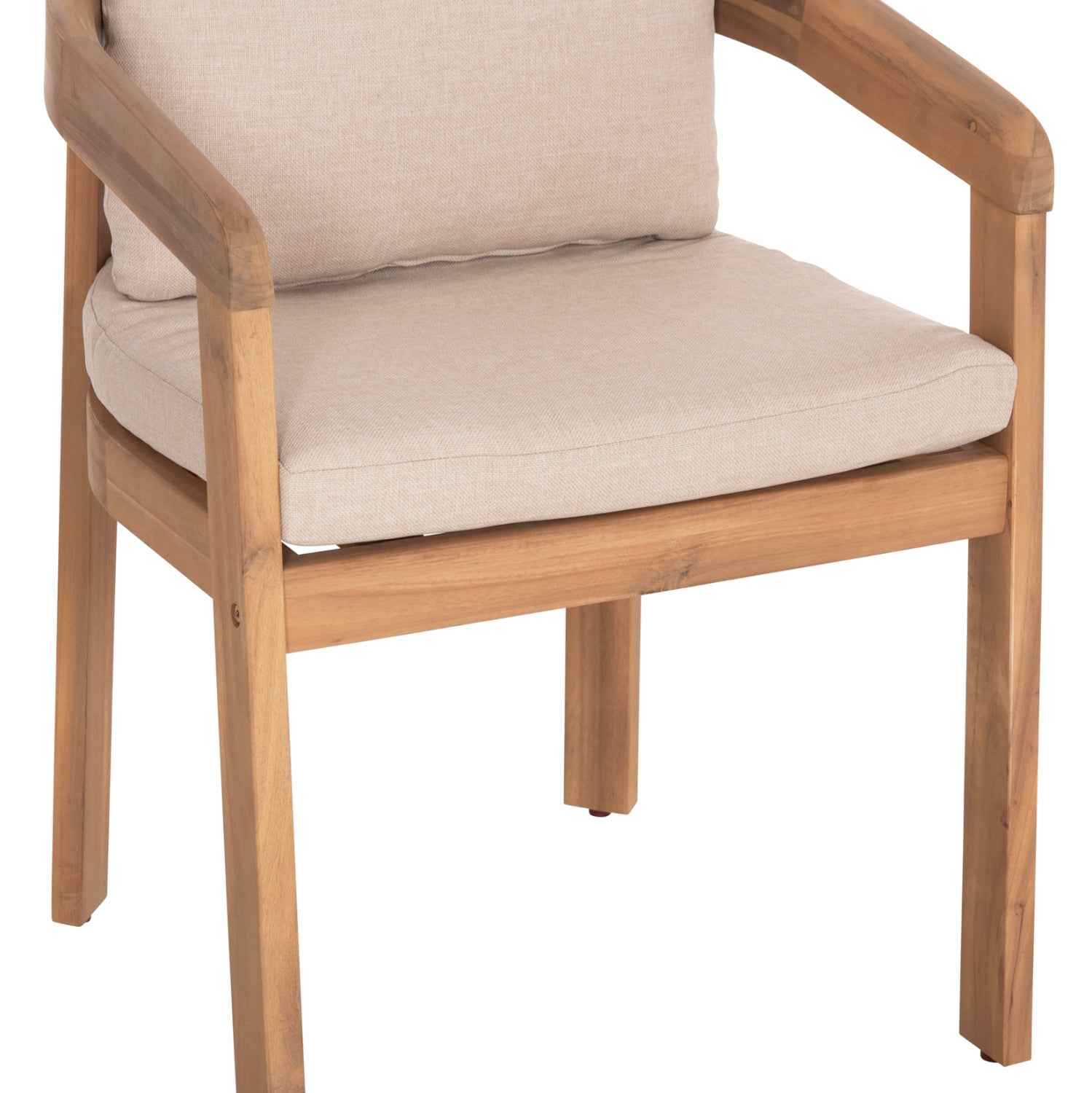 OUTDOOR DINING SET 5PCS PARAISO HM10902 ACACIA WOOD IN NATURAL--CUSHIONS IN BEIGE