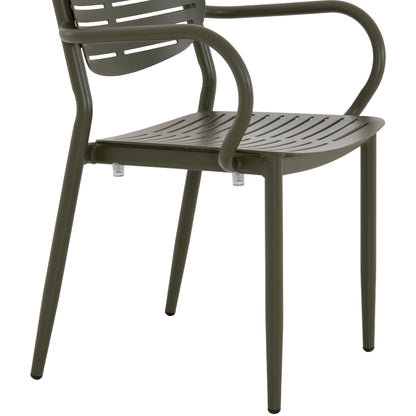 OUTDOOR DINING SET 5PCS HILLIARD HM10998.07 OLIVE GREEN ALUMINUM-POLYWOOD