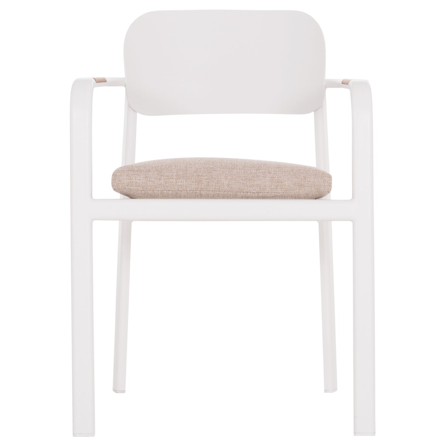 OUTDOOR DINING SET 7PCS ELARA HM10827.02 ALUMINUM IN WHITE--POLYWOOD