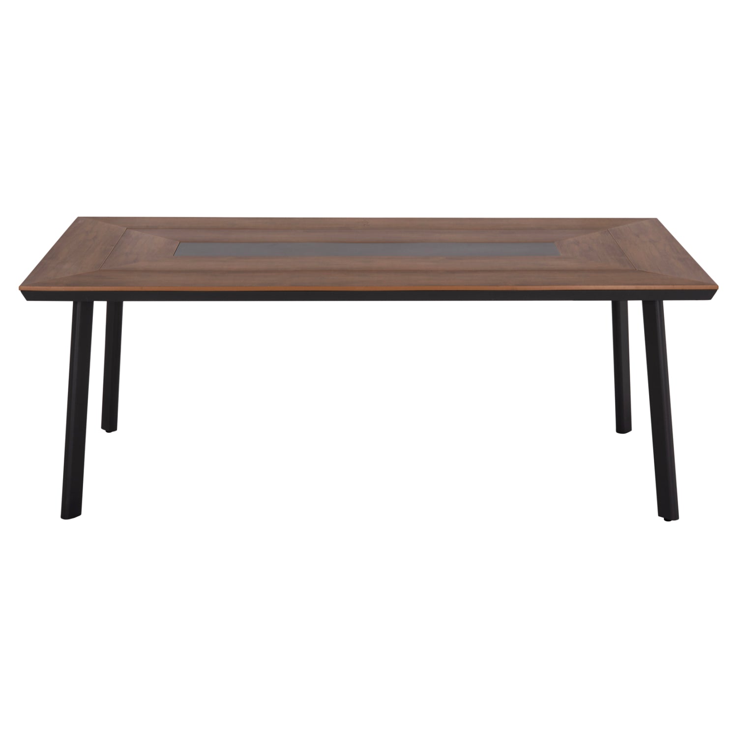 OUTDOOR DINING SET 7PCS ELARA HM10827.01 ALUMINUM IN GREY--POLYWOOD