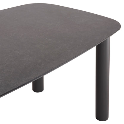 OUTDOOR DINING SET 7PCS SENTI HM10908.01 ALUMINUM & OLEFIN CUSHION COVERS---GREY