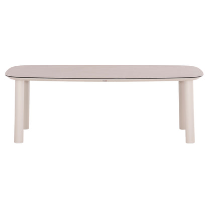 OUTDOOR DINING SET 7PCS SHANKS HM10909.02 ALUMINUM IN CREAM WHITE-BEIGE OLEFIN CUSHION COVERS