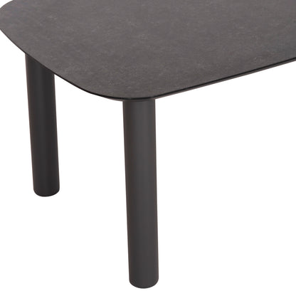 OUTDOOR DINING SET 7PCS DOSUN HM10910.01 ALUMINUM-ROPE-OLEFIN CUSHION COVERS---GREY