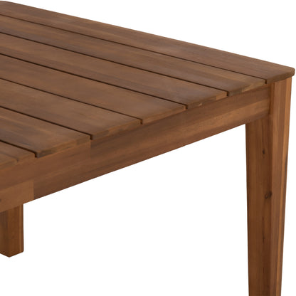 OUTDOOR DINING SET 7PCS KROLL HM10990 ACACIA WOOD IN NATURAL-CUSHIONS IN BEIGE