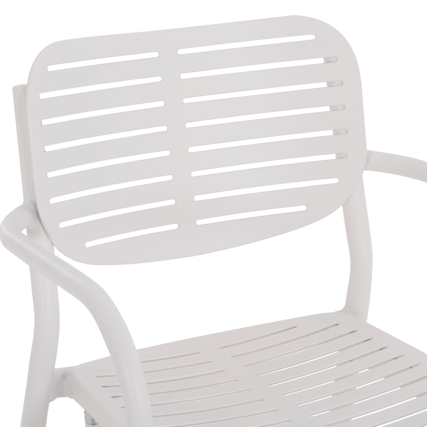 OUTDOOR DINING SET 7PCS  HM10999.01 WHITE ALUMINUM-POLYWOOD