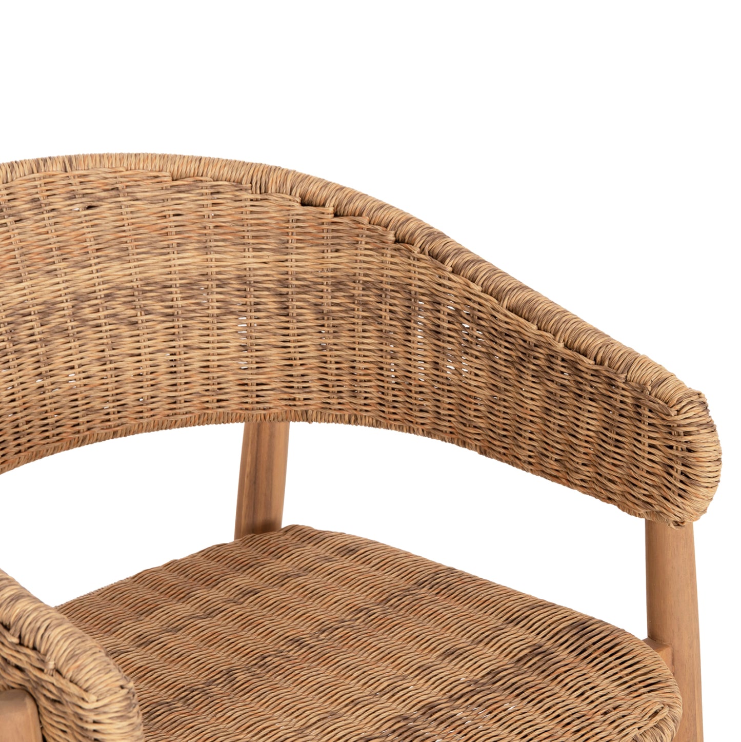 OUTDOOR DINING SET 7PCS RAIKKO HM11030 ACACIA WOOD & ROPE IN NATURAL COLORS
