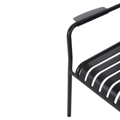 OUTDOOR DINING SET 7PCS KRUM HM21152 DARK GREY ALUMINUM