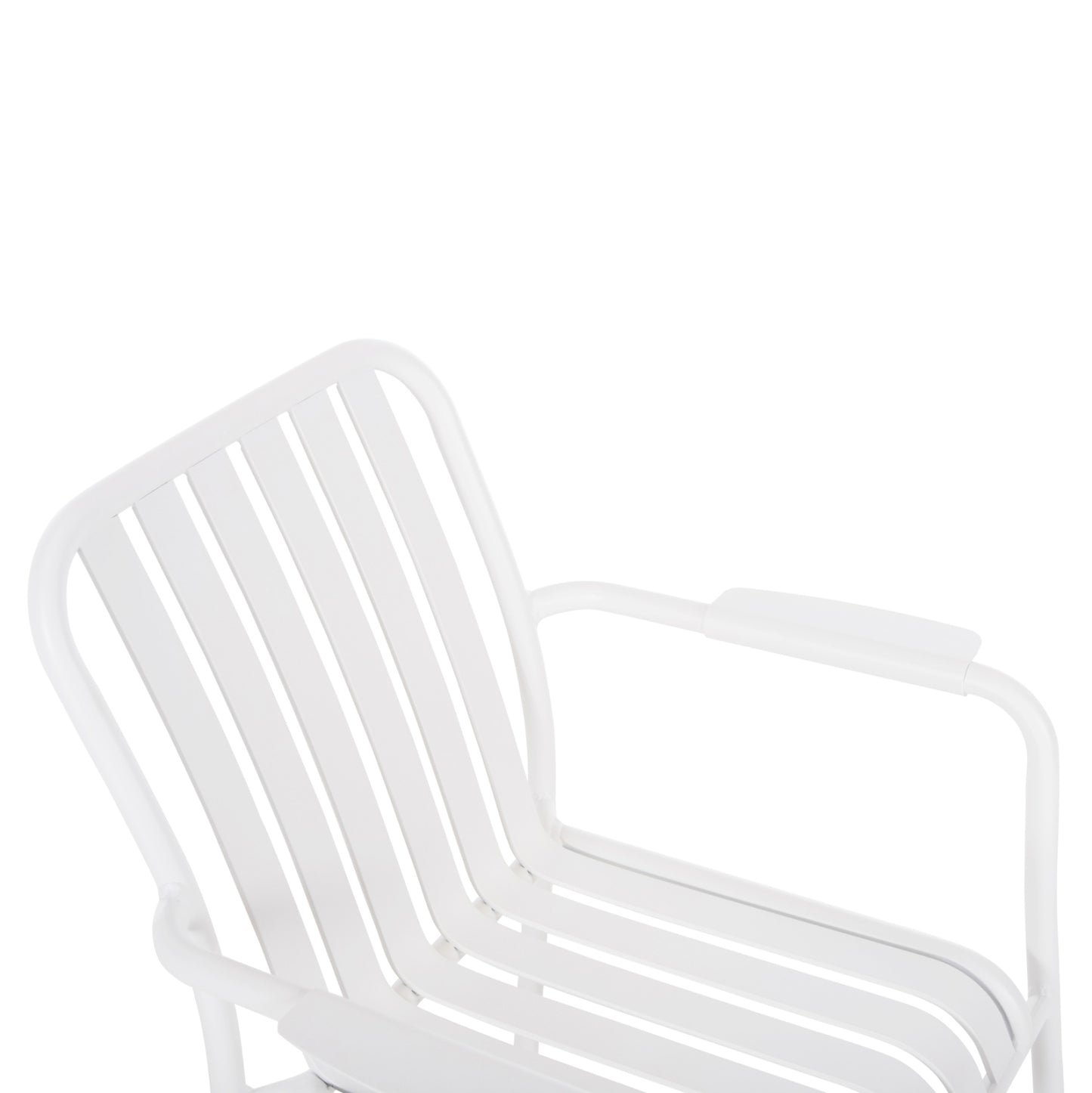 OUTDOOR DINING SET 7PCS KRUM HM21146 WHITE ALUMINUM