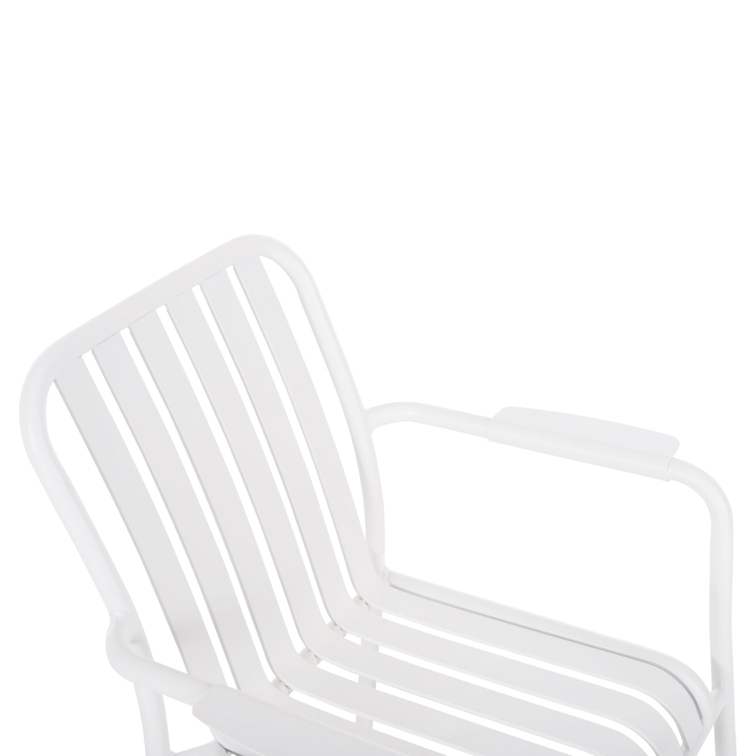 OUTDOOR DINING SET 7PCS KRUM HM21146 WHITE ALUMINUM