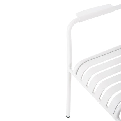 OUTDOOR DINING SET 7PCS KRUM HM21146 WHITE ALUMINUM