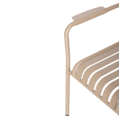 OUTDOOR DINING SET 7PCS KRUM HM21158 ALUMINUM IN CHAMPAGNE COLOR