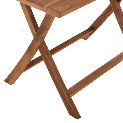 OUTDOOR DINING SET 5PCS KENDALL HM11955 SOLID TEAK WOOD IN NATURAL COLOR