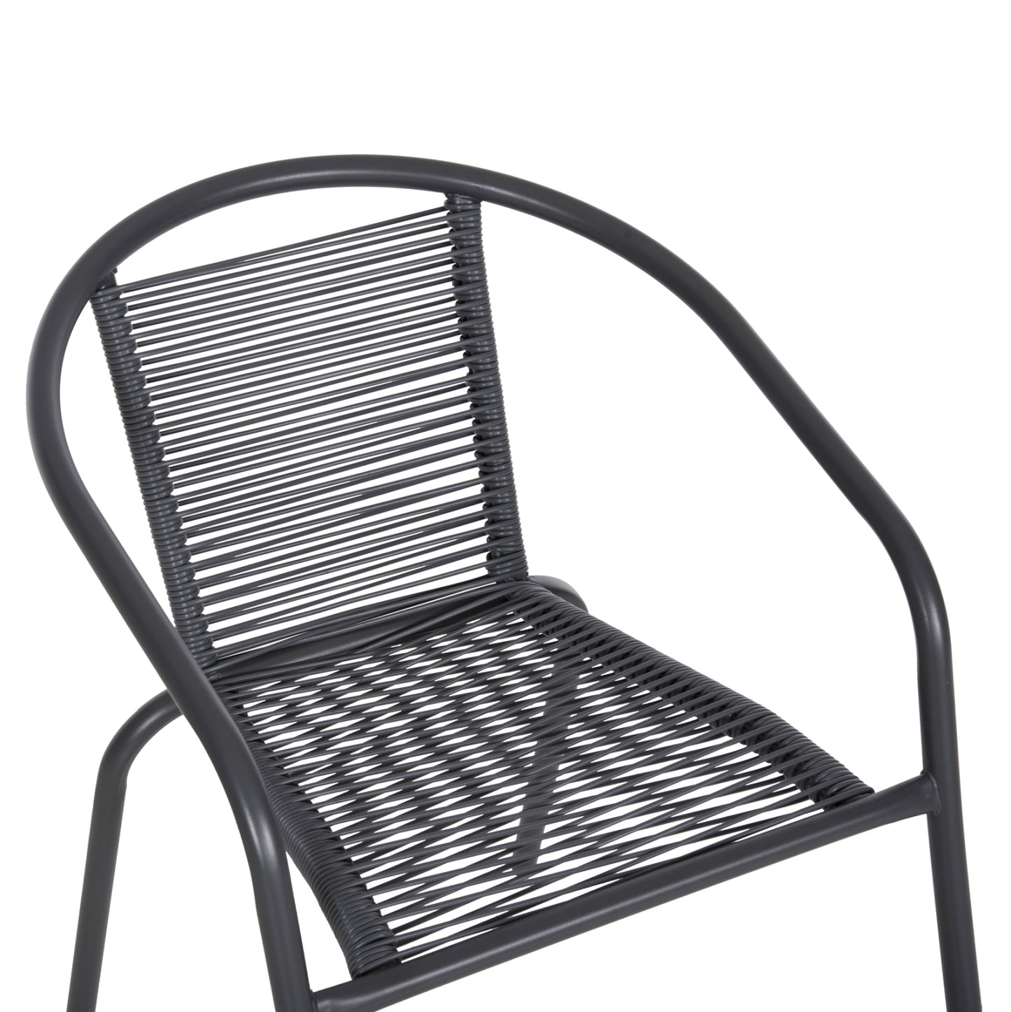 OUTDOOR 3PCS DINING SET FIGO HM10878.01 METAL & P.E.RATTAN IN GREY
