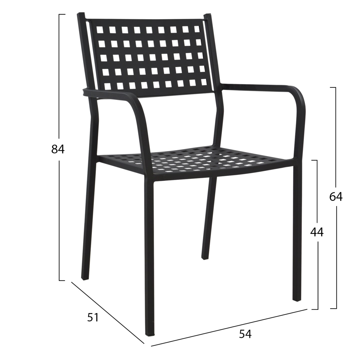 OUTDOOR DINING SET 5PCS ZETA HM10872.01 METAL-MARBLE-CAST IRON