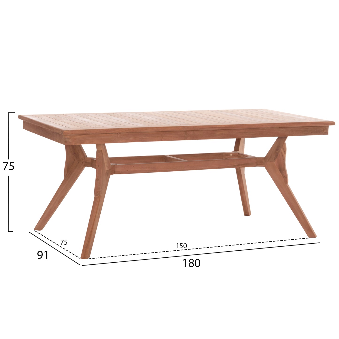 OUTDOOR DINING SET WONDER HM21290 TABLE & 4 DINING CHAIRS FOLDABLE--TEAK WOOD