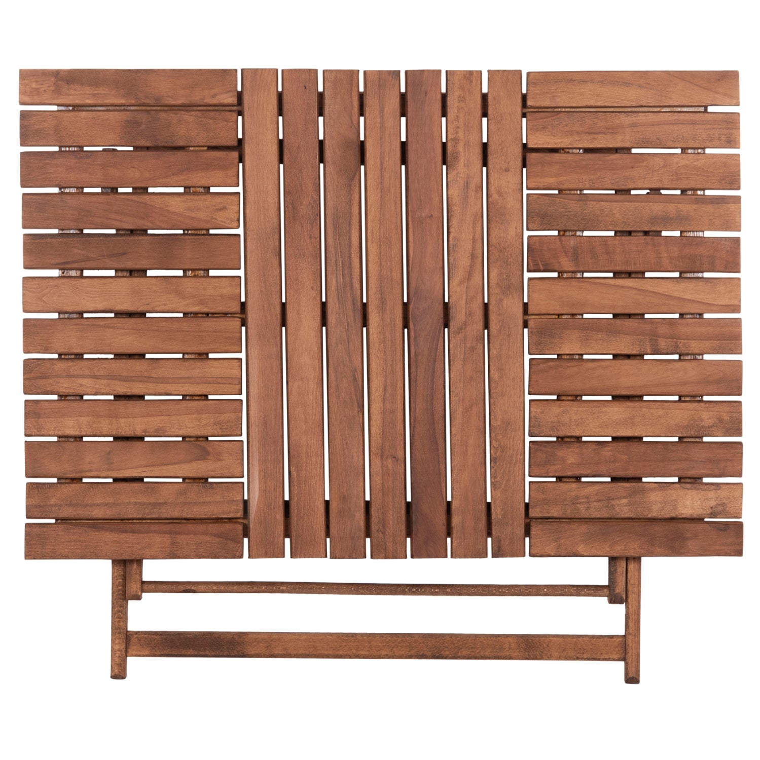 OUTDOOR DIRECTOR'S DINING SET 5PCS LIMNOS HM21135 BEECH WOOD IN WALNUT COLOR--TEXTILENE IN ECRU