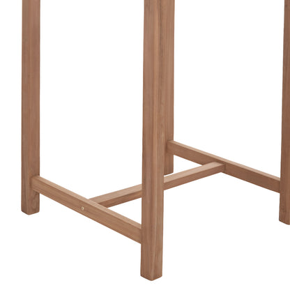 SET BAR TABLE WITH 2 BAR STOOLS BOLMAR HM10917 TEAK WOOD IN NATURAL COLOR