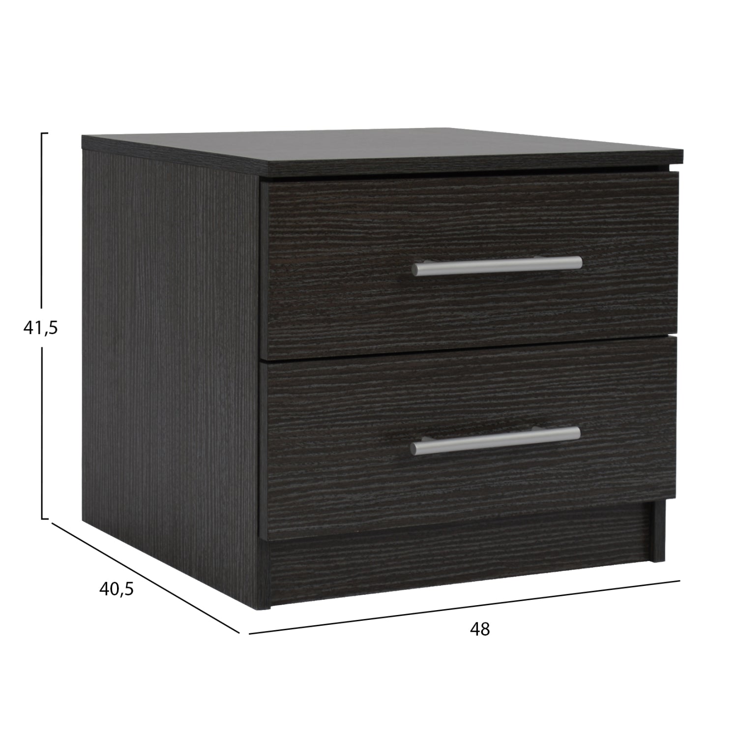 BEDROOM SET 3PCS HM11214 FABRIC IN GREY--MELAMINE IN ZEBRANO
