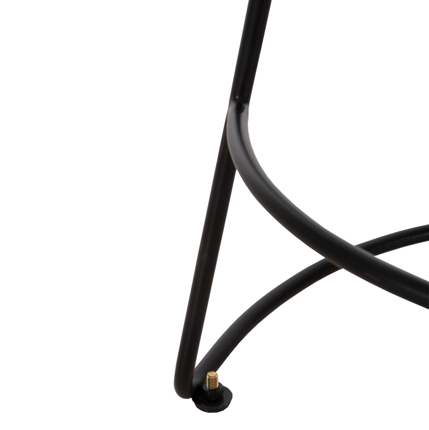 BAR STOOL ELEANOR HM8363.11 SOLID ACACIA WOOD SEAT-METAL 50x43x78Hcm.