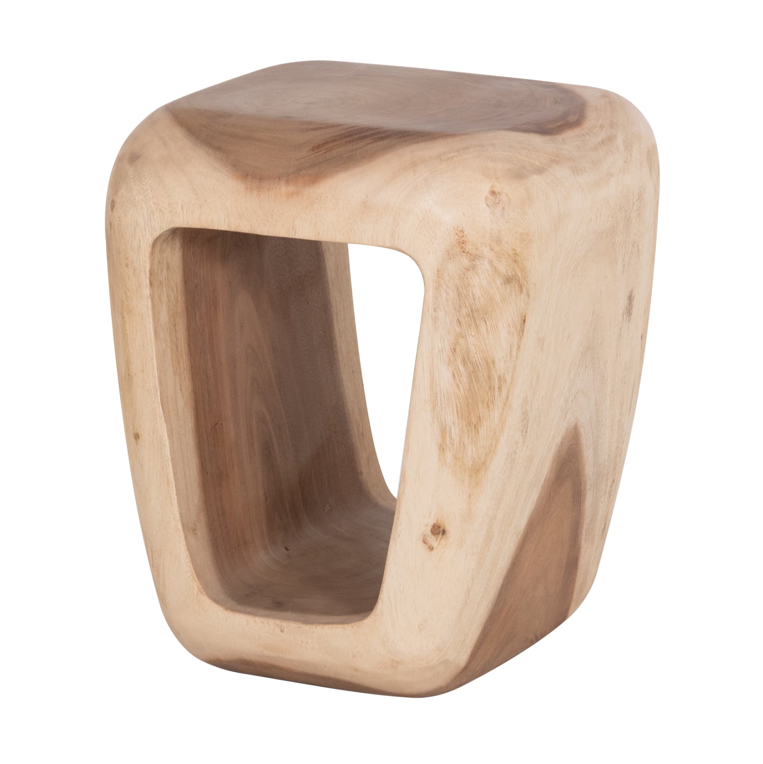 STOOL DENS HM18451 SUAR WOOD IN NATURAL 38x34x48Hcm.