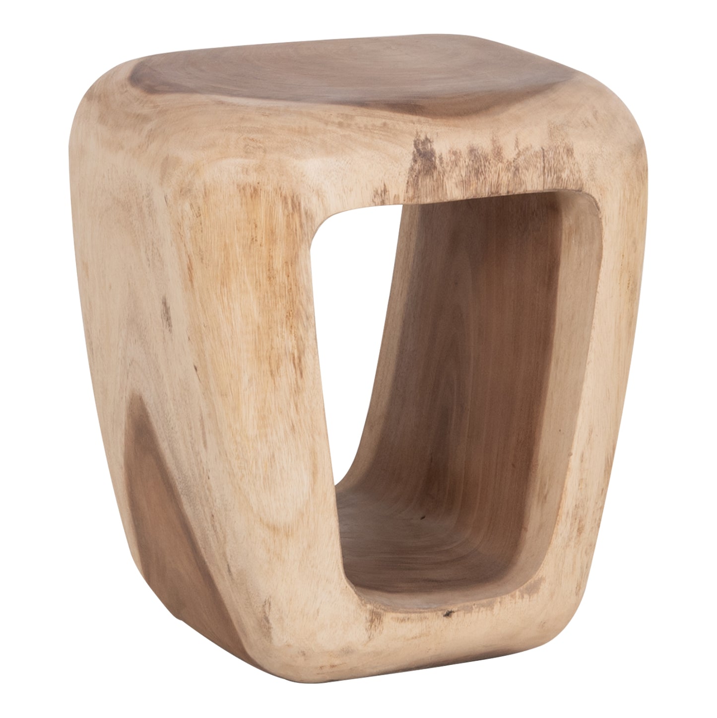 STOOL DENS HM18451 SUAR WOOD IN NATURAL 38x34x48Hcm.