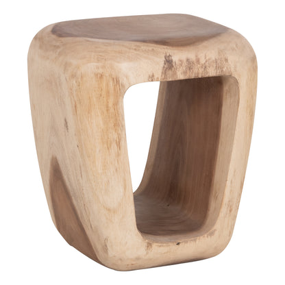 STOOL DENS HM18451 SUAR WOOD IN NATURAL 38x34x48Hcm.