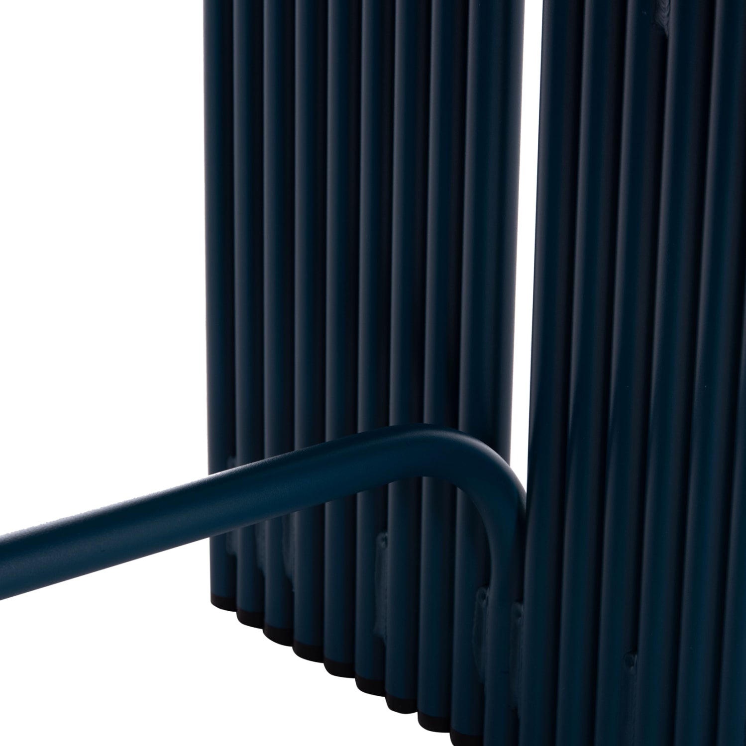 STOOL SERIES INTREPID HM6326.08 ALUMINUM IN BLUE COLOR 40x38x55Hcm.