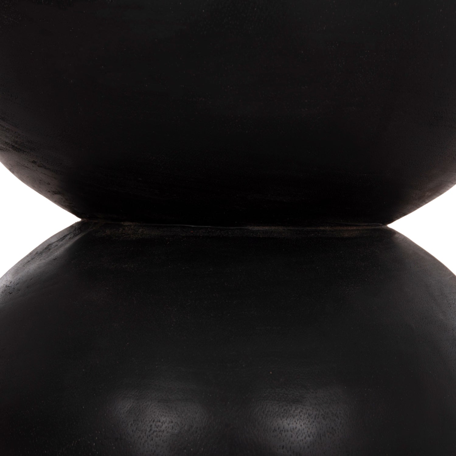 ROUND STOOL FEBRY HM9753.12 SOLID SUAR WOOD IN BLACK Φ35x45Hcm.
