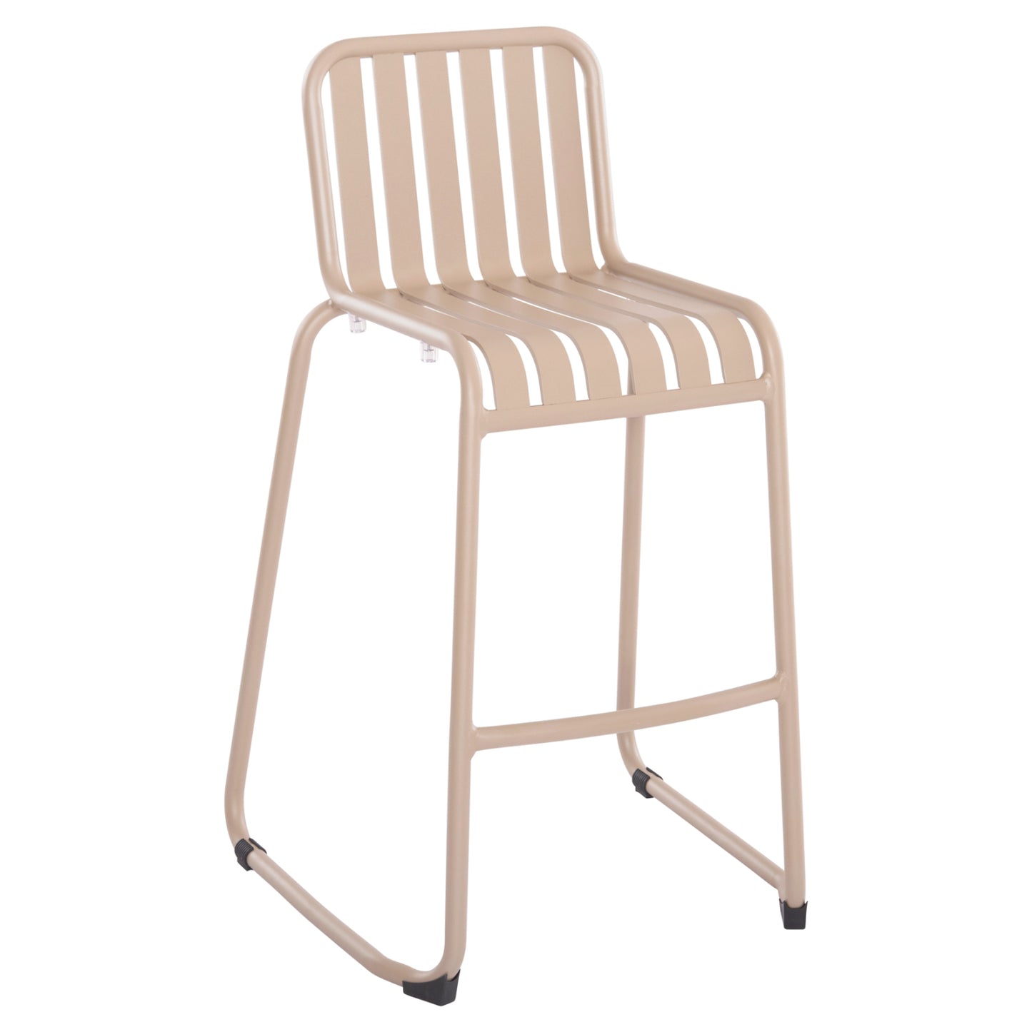 BAR STOOL ALUMINUM RACHEL HM6341.04 CHAMPAGNE COLOR 59.5x55x101Hcm.